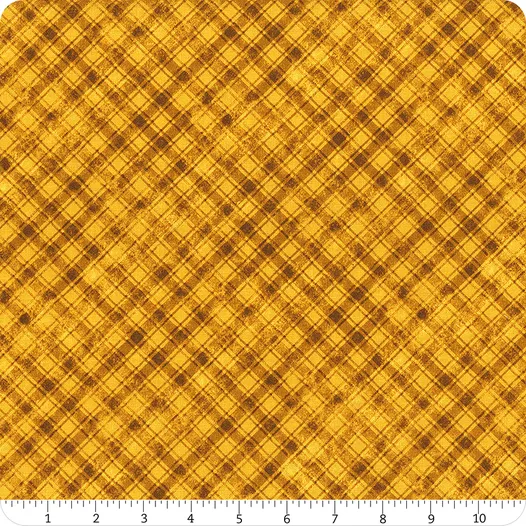 Sunshine Whispers by Bruce Park for Wilmington Prints 28658-552 Yellow Plaid sold by the 1/2 yd.