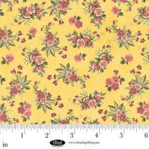 Birds & Blooms Butterflies and Dragonflies by J K Stewart for Blank Quilting 4621-44 Yellow sold by the 1/2 yd.
