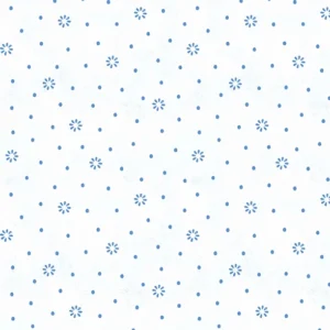 Blissful Blues Floral Dot by Jennifer Pugh for Wilmington Prints 49658-144 White sold by the 1/2 yd.