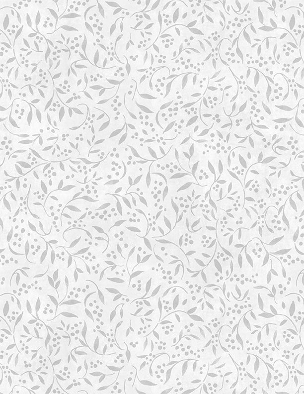 Country Blue Tonal Leaves by Susan Winget for Wilmington Prints 39904-991 Gray sold by the 1/2 yd.