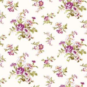 Veranda Trailing Vines by Maywood Studios MAS11052-E Cream sold by the 1/2 yd.