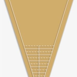 Dear Jane Acrylic Border Triangle Cutting Template 1/4" Seam Allowance