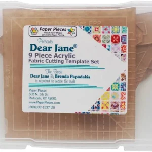 Dear Jane Acrylic Fabric Cutting Template Set 9 pieces with 1/4" seam allowance