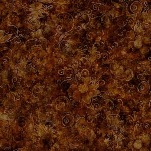 Queens Garden 108 " wide by MGD #17 Sienna sold by the 1/2 yd.