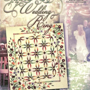 Flowers For My Wedding Ring Paper Piecing Pattern by Judy & Brad Niemyer for Timeless Treasures Size 87"X100"