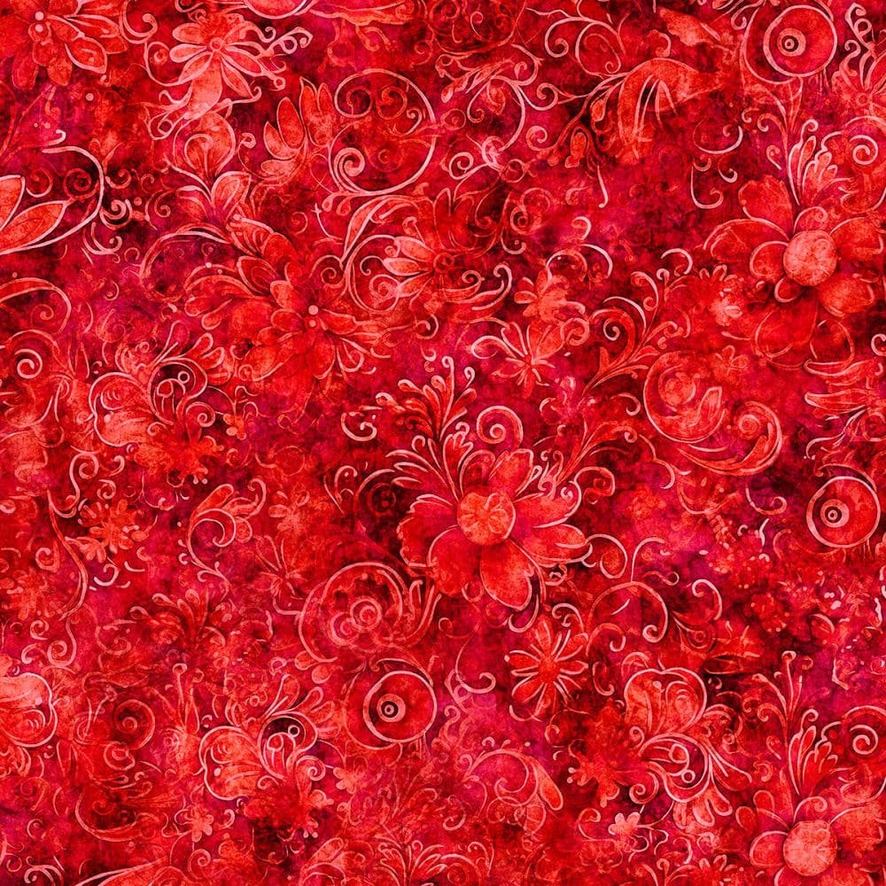 Queens Garden 108 " wide by MGD #22 Red sold by the 1/2 yd.