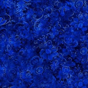 Queens Garden 108 " wide #29 royal blue sold by the 1/2 yd.