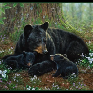 Tender Moments Panel by Abraham Hunter for Elizabeth's Studio 9620-e 36"X44"