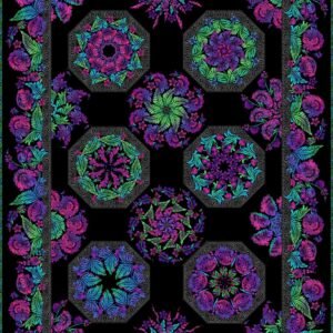Vivid Kaleidoscope Quilt Kit by Jason Yenter for In The Beginning 64"X86.5"